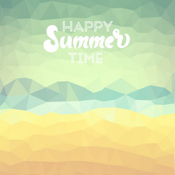 Summer tropical beach background vector