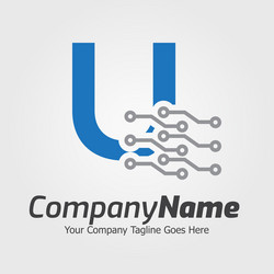 Programming code and technology logo template vector