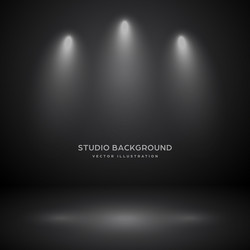 Empty gray studio abstract background Royalty Free Vector