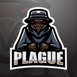 plague mascot esport logo design Vector Image