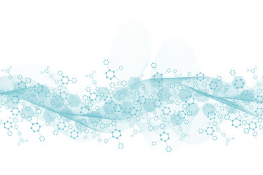 science network pattern connecting lines and dots vector image