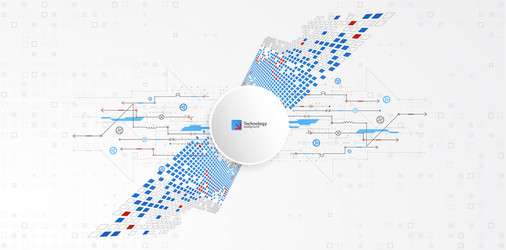 Abstract technological background structure vector