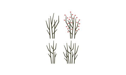 Green leaf tree branch Royalty Free Vector Image