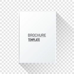 White brochure template with place for header vector