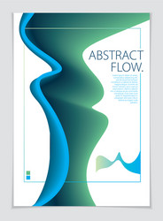 Abstract shape background composition a4 print vector