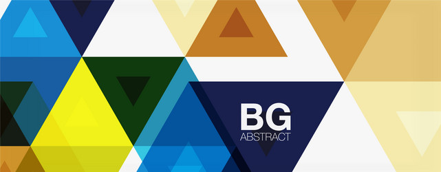 Mosaic triangle pattern abstract background vector