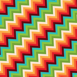 retro style background with zig zag pattern vector