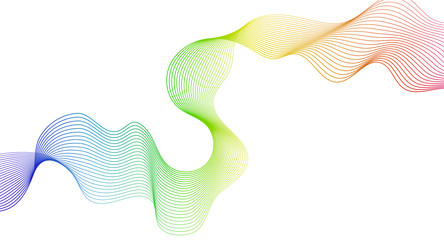 Abstract backdrop with wave gradient lines vector