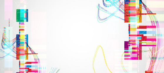 abstract colorful background with different vector image