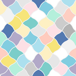 Seamless pattern rhombuses in different vector