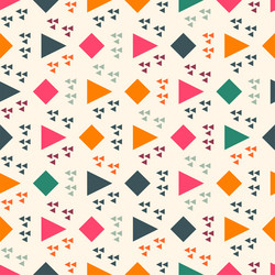 triangles and diamonds in various colors vector image
