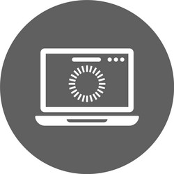 browser loading page icon gray graphics vector image