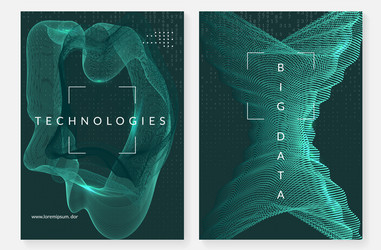 big data background technology for visualization vector image