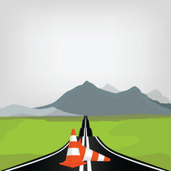 Highway road Royalty Free Vector Image - VectorStock