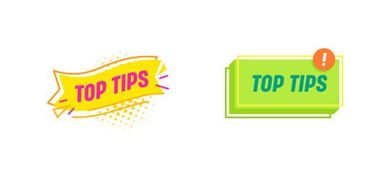 top tips helpful suggestion tooltip advice idea vector