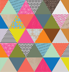 Geometric Triangle Pattern vector image