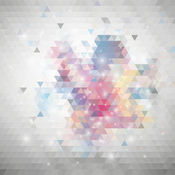 Gray geometric background abstract triangle Vector Image