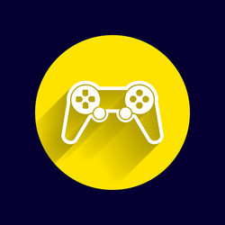 joystick icon rounded squares button console vector