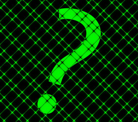 Question mark flat modern web button and space vector