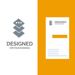 Design plane square grey logo and business vector