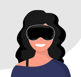people using spatial computing devices vector image