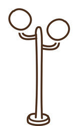 Solar Panel Lighting System Street Lamp Royalty Free Vector