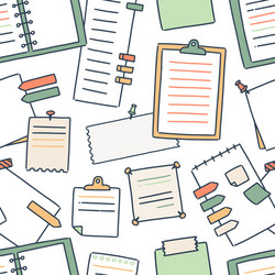 various notebooks and paper sheets for making vector image