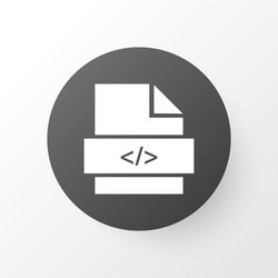 code icon symbol premium quality isolated script vector image