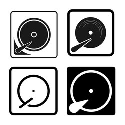 Hard disk drive hardware hdd storage icon Vector Image