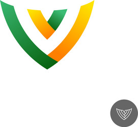 Letter v logo vector