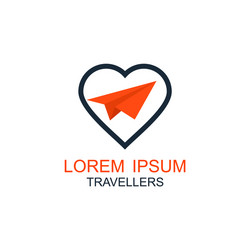 Travel logo holidays tourism business trip vector