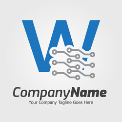 Programming code and technology logo template vector