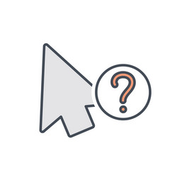 arrow cursor info mouse pointer icon vector image