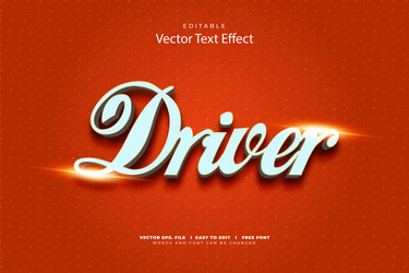3d text effect editable vector image