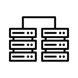 database server icon vector image