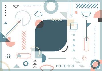 abstract trendy elements simple geometric forms vector image