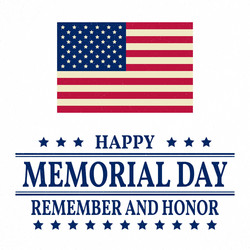 Memorial Day Patriotic Background Vector Image