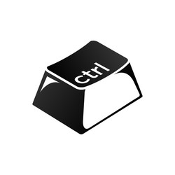 ctrl keys on keyboard control key vector