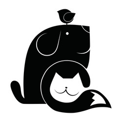 veterinary logo for pet shop Vector Image