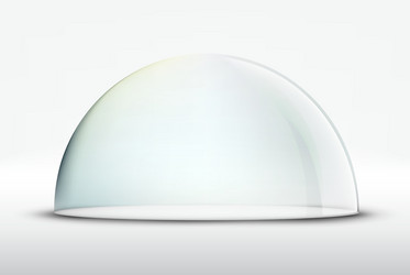 Glass dome on a transparent background Royalty Free Vector