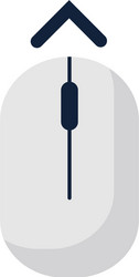 scroll down up computer mouse icon symbol flat vector