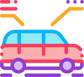 car characteristics icon outline symbol vector