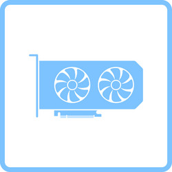 gpu icon vector