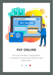 internet app layout program for online remote vector image