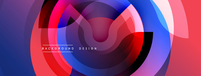 abstract colorful design features overlapping vector image