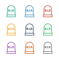 headstone icon white background vector