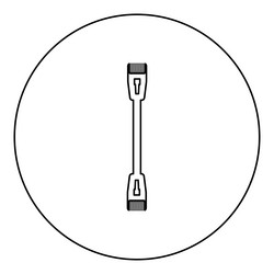 patch cable path cord ethernet technology rj45 vector image