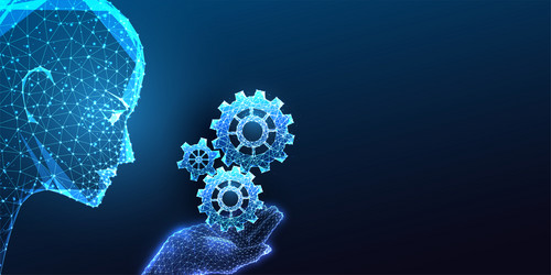 AI Automation & Machine Learning vector image