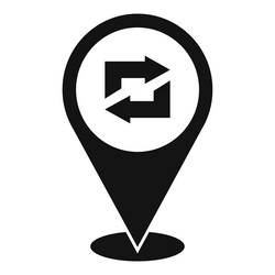 repost location icon simple report chart vector image