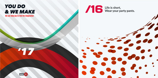 set of abstract rounded design elements vector image